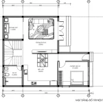 mặt bằng mẫu nhà 2 tầng mái Nhật