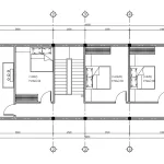 mặt bằng tầng 2 mẫu nhà ống 2 tầng đẹp