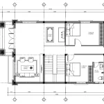 mặt bằng tầng 1 nhà 2 tầng mái Nhật