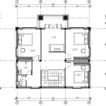 mặt bằng tầng 2 nhà 2 tầng mái Nhật