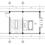 Bố trí mặt bằng tầng tum mẫu nhà ống 3 tầng đẹp với phòng thờ 15m2 và sân phơi thoáng gió.