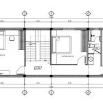 mặt bằng tầng 3 thiết kế nhà ống 3 tầng 1 tum