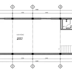 mặt bằng tầng 1 thiết kế nhà ống 3 tầng 1 tum