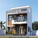 nhà 2 tầng 1 tum hiện đại