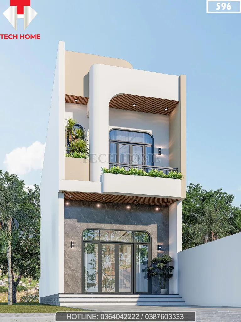 Góc nghiêng mẫu nhà 2 tầng đẹp