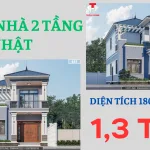 mẫu nhà 2 tầng mái Nhật