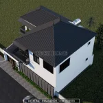 mẫu nhà 2 tầng mái Nhật