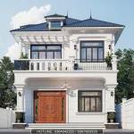 mẫu nhà 2 tầng mái Nhật