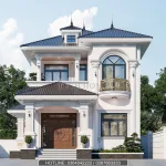 mẫu nhà 2 tầng mái Nhật