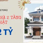 mẫu nhà 2 tầng mái Nhật