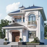 mẫu nhà 2 tầng mái Nhật