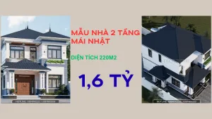 mẫu nhà 2 tầng mái Nhật