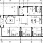 mặt bằng mẫu nhà cấp 4 mái Nhật 4 phòng ngủ