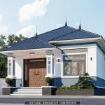 mẫu nhà cấp 4 mái Nhật 4 phòng ngủ