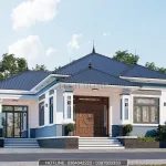 mẫu nhà cấp 4 mái Nhật 4 phòng ngủ