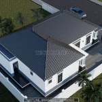 mẫu nhà cấp 4 mái Nhật 4 phòng ngủ