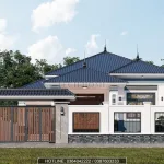 mẫu nhà cấp 4 mái Nhật 4 phòng ngủ