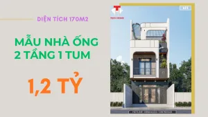 mẫu nhà ống 2 tầng 1 tum