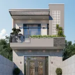 mẫu nhà ống 2 tầng đẹp