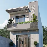 mẫu nhà ống 2 tầng đẹp