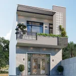 mẫu nhà ống 2 tầng đẹp