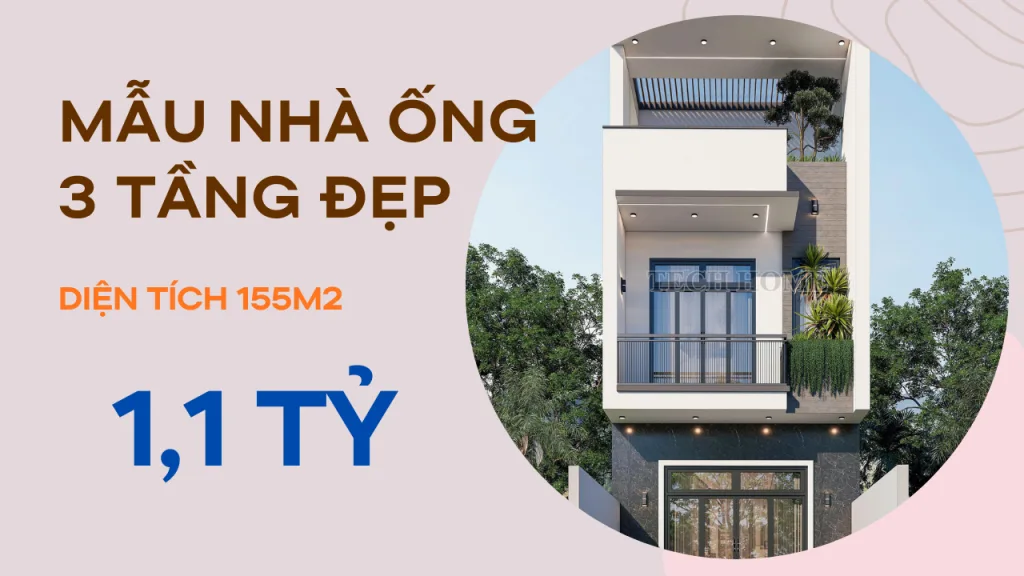 mẫu nhà ống 3 tầng đẹp