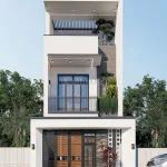 Tổng thể mẫu nhà ống 3 tầng đẹp