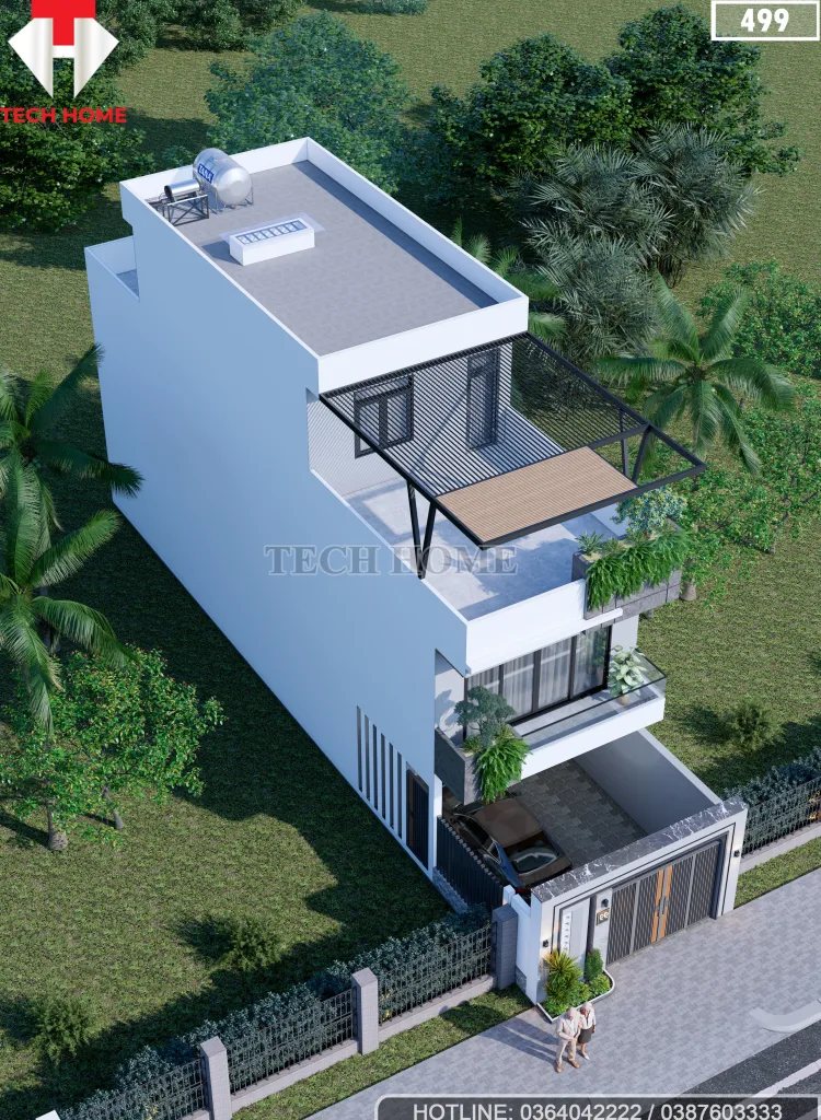 mẫu nhà ống 3 tầng đẹp