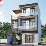 mẫu nhà phố 3 tầng hiện đại