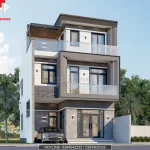 mẫu nhà phố 3 tầng hiện đại