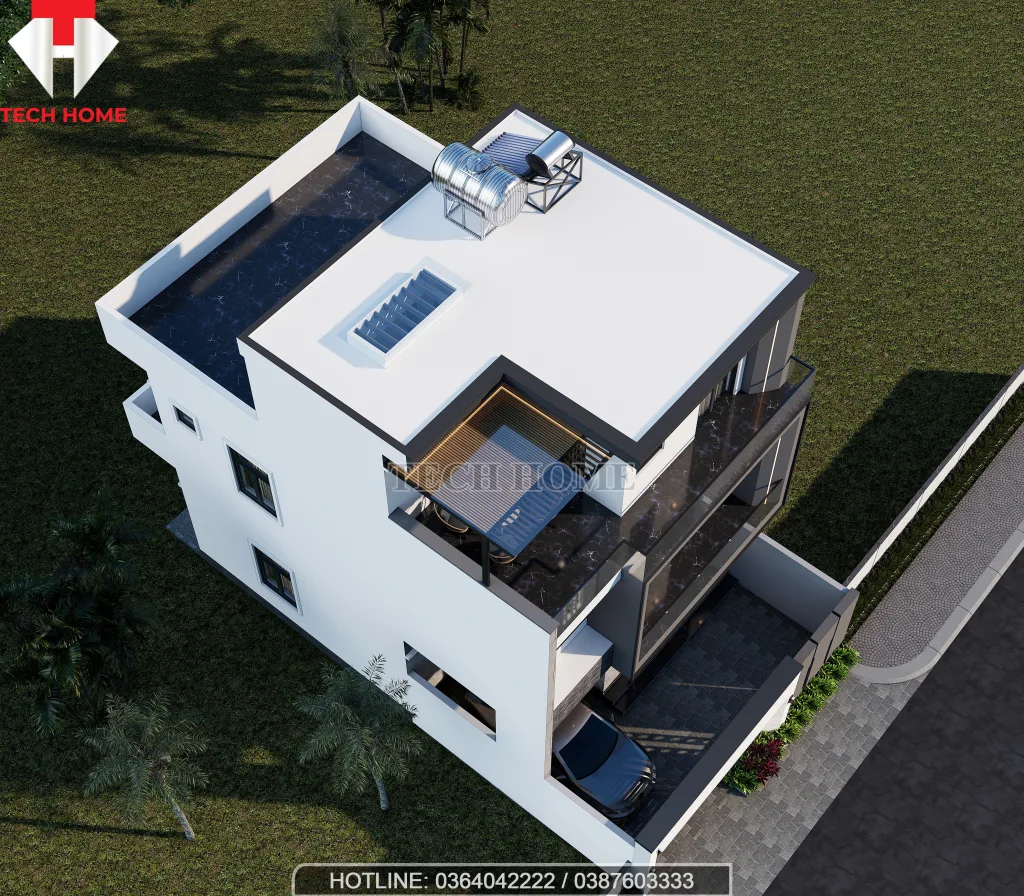 mẫu nhà phố 3 tầng hiện đại