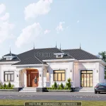 mẫu nhà vườn mái Nhật