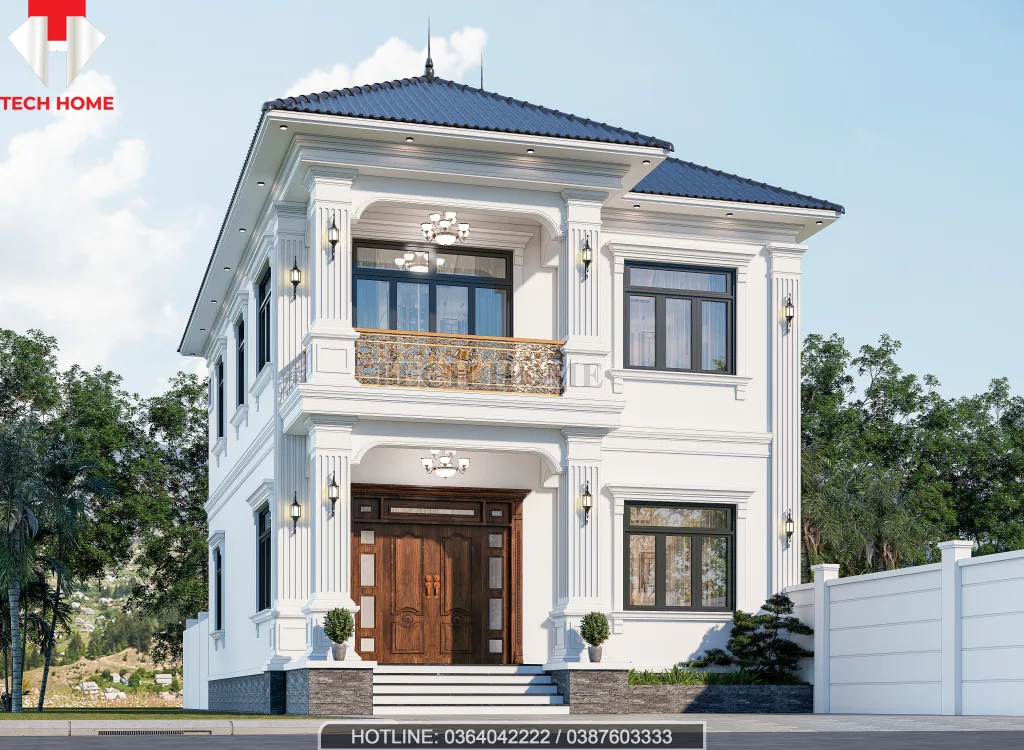 nhà 2 tầng mái Nhật