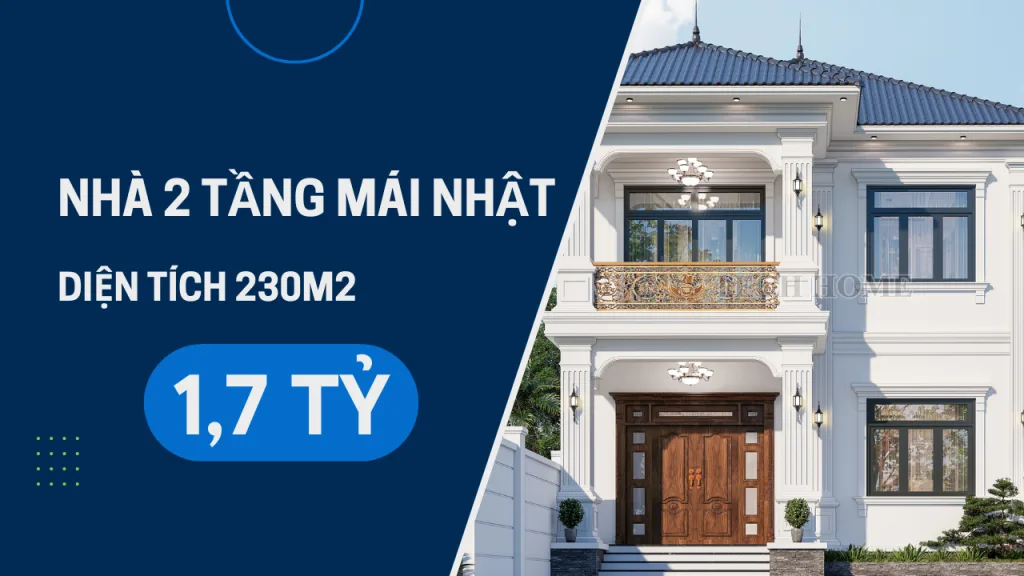 nhà 2 tầng mái Nhật