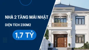 nhà 2 tầng mái Nhật