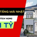 nhà 2 tầng mái Nhật