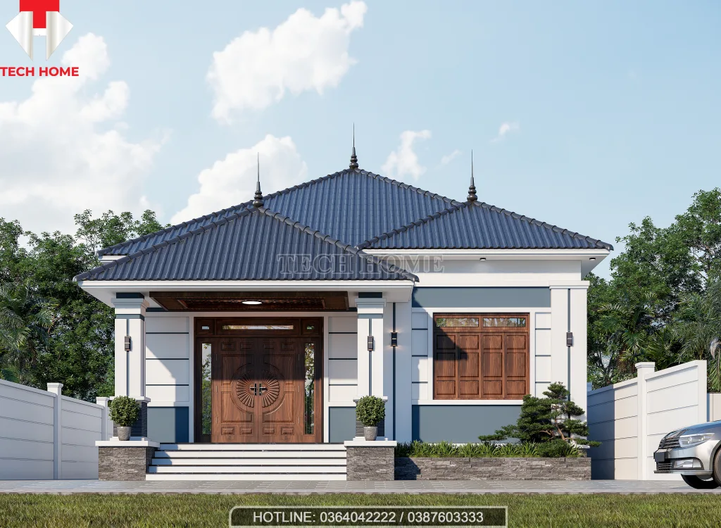 nhà cấp 4 mái Nhật