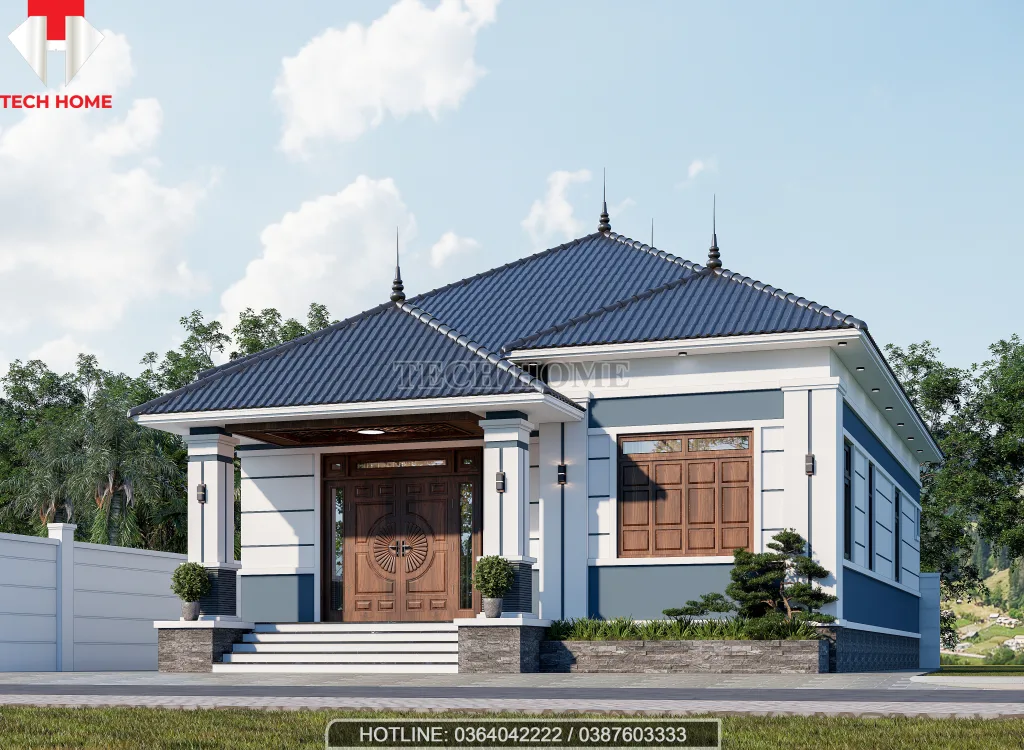 nhà cấp 4 mái Nhật