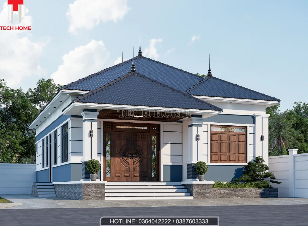 nhà cấp 4 mái Nhật