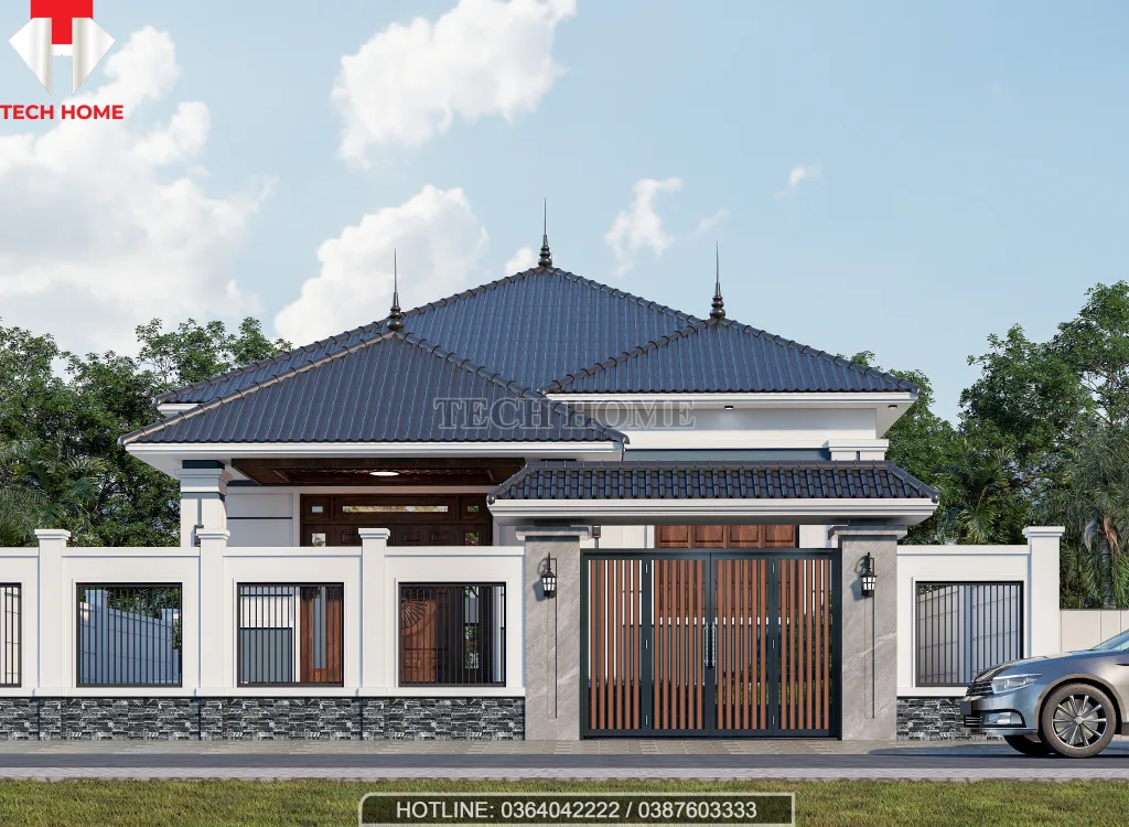 nhà cấp 4 mái Nhật