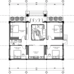 mặt bằng nhà cấp 4 mái Nhật