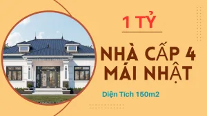 nhà cấp 4 mái Nhật