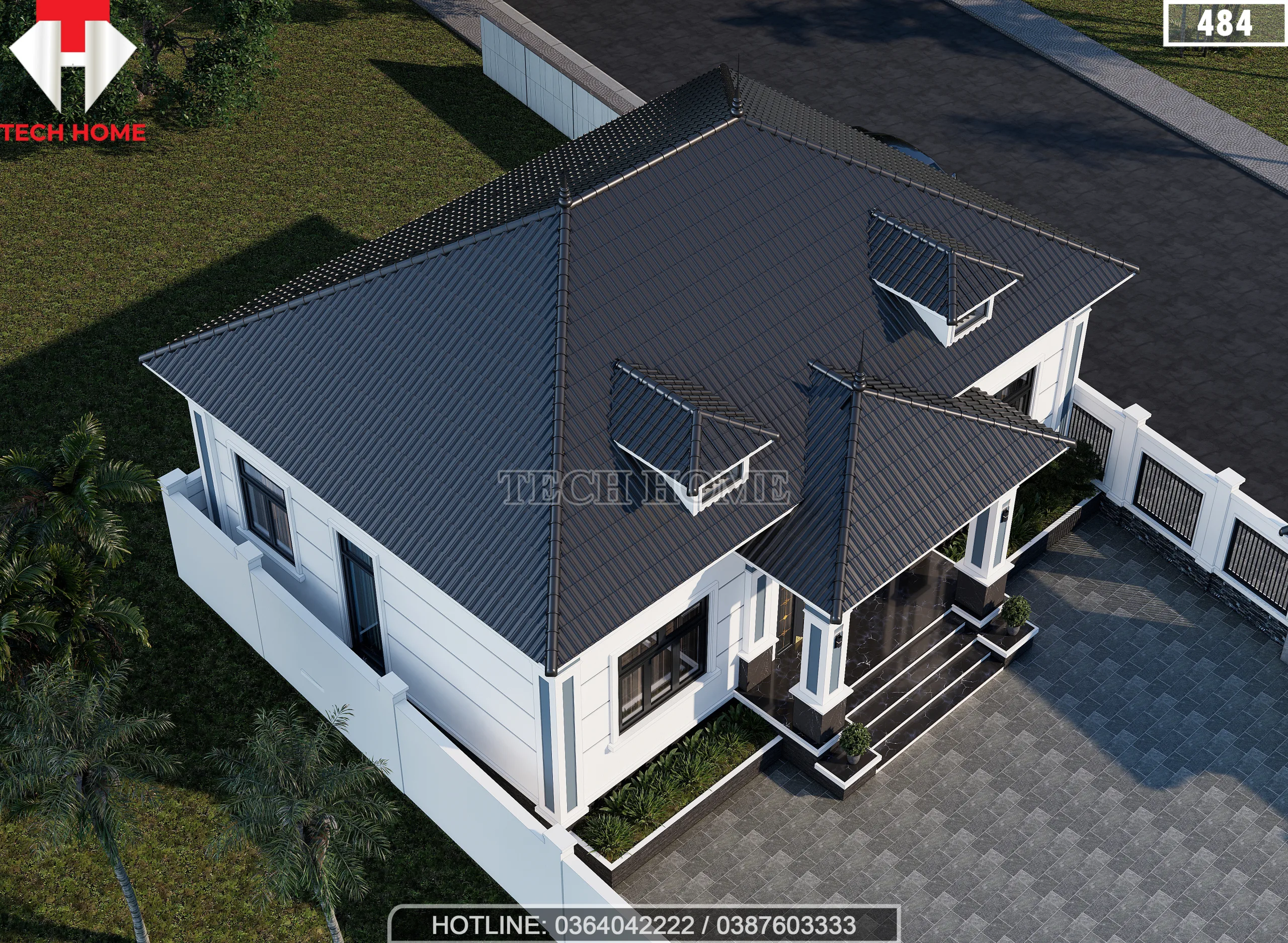 nhà cấp 4 mái Nhật