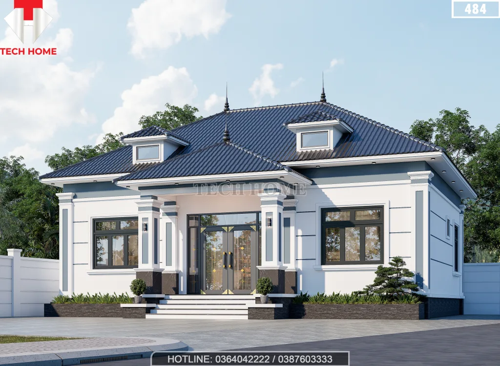 nhà cấp 4 mái Nhật