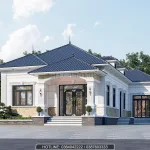 nhà vườn 1 tầng mái Nhật