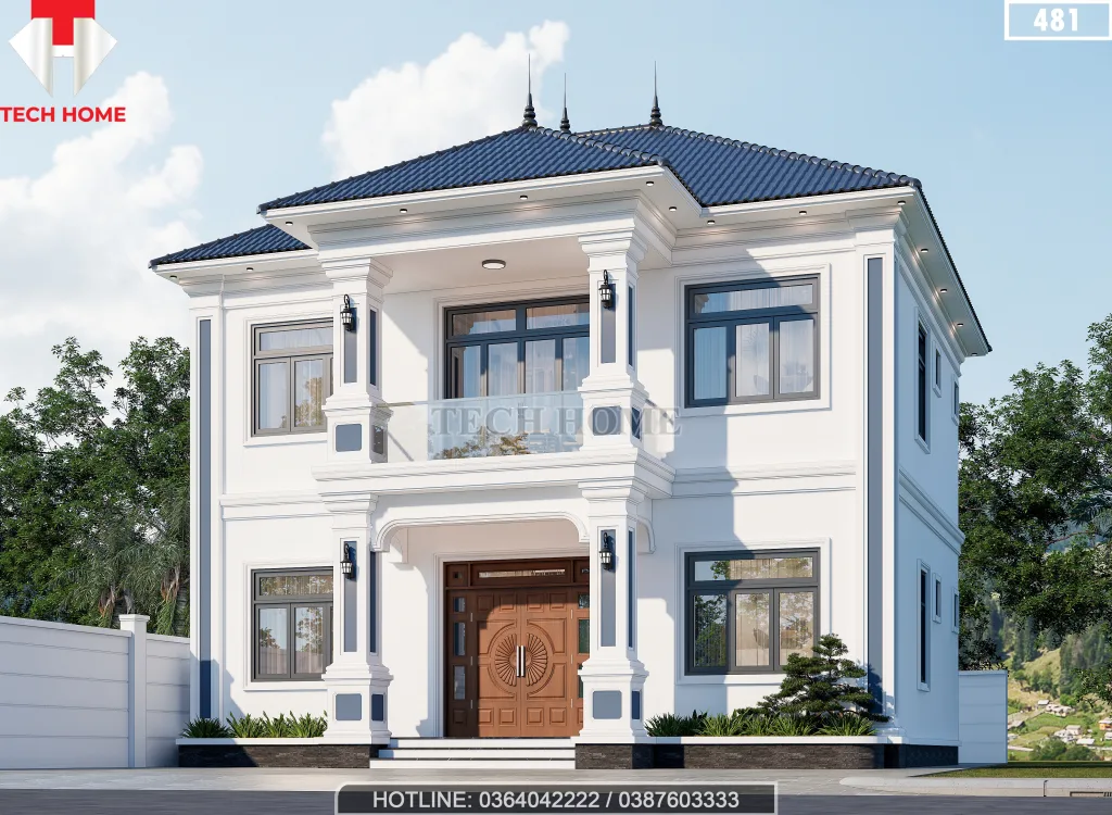 nhà 2 tầng mái Nhật