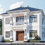 nhà 2 tầng mái Nhật