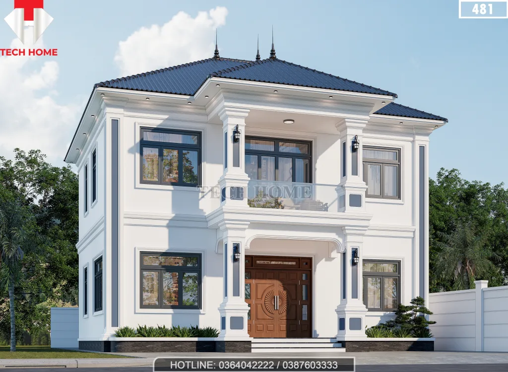 nhà 2 tầng mái Nhật