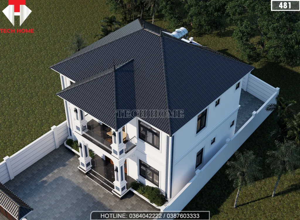 nhà 2 tầng mái Nhật