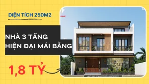 thiết kế nhà 3 tầng hiện đại